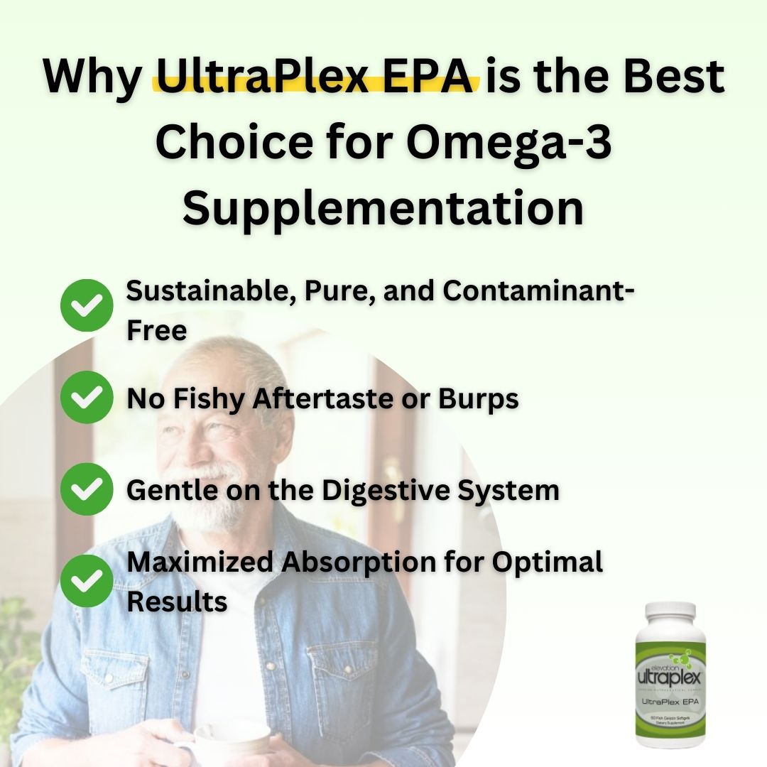 UltraPlex EPA – 60 Fish Gelatin Softgels for Heart and Joint Health Support