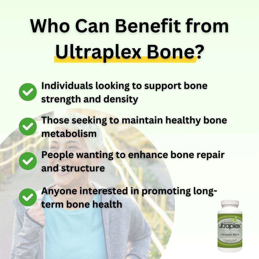 UltraPlex Bone 120 Vegetarian Capsules – Supports Bone Density & Strength