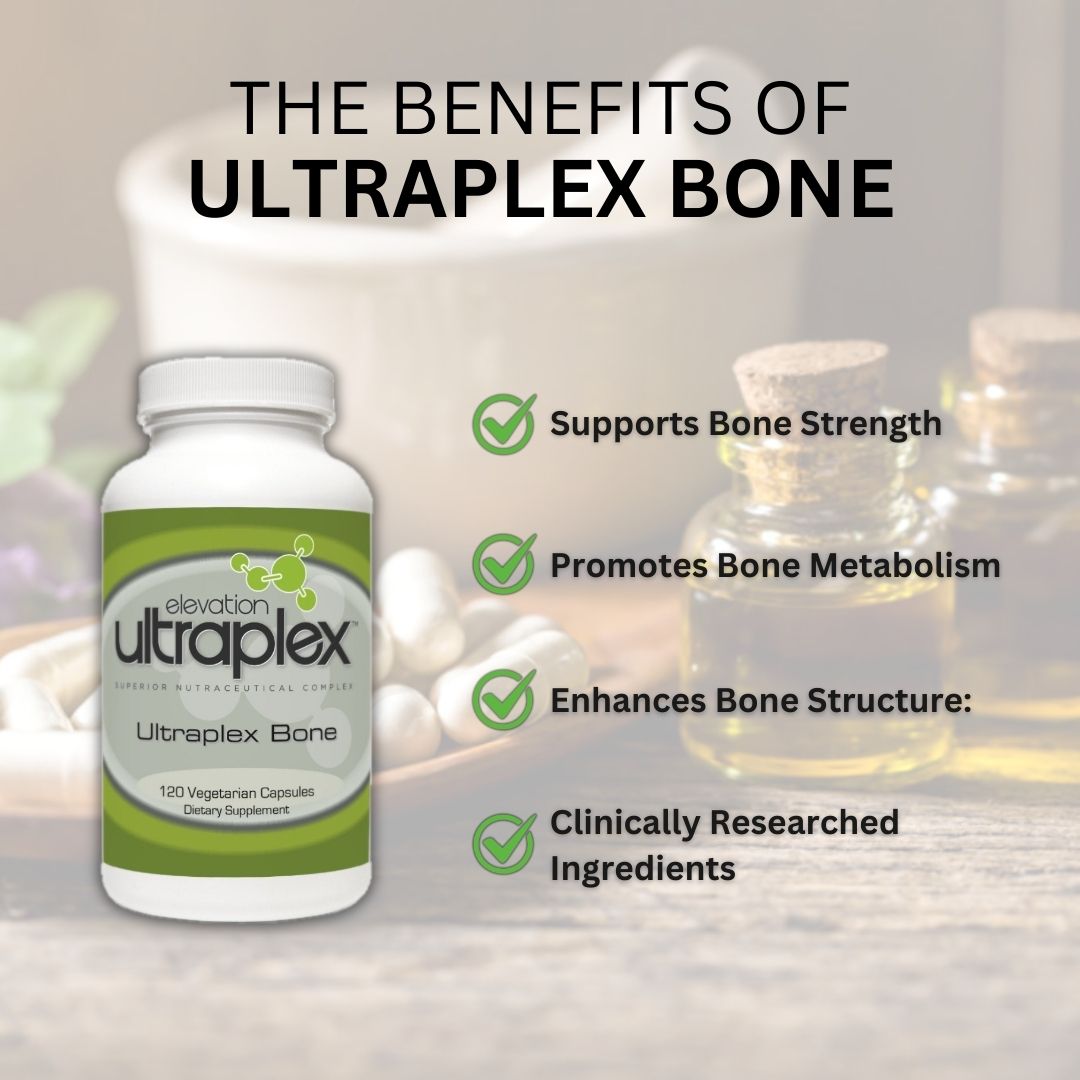 UltraPlex Bone 120 Vegetarian Capsules – Supports Bone Density & Strength