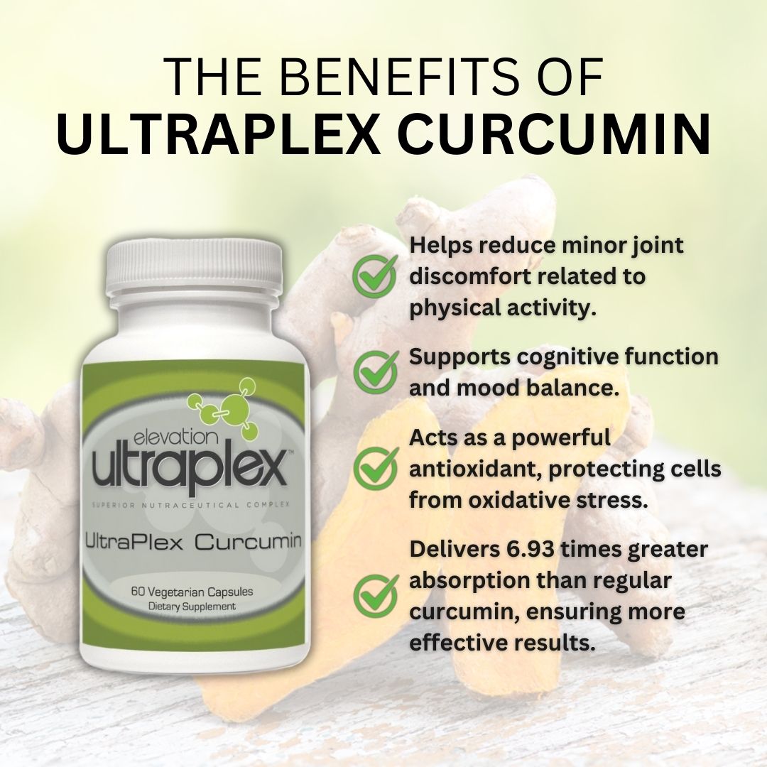 UltraPlex Curcumin – 60 Vegetarian Capsules for Joint, Inflammation, and Antioxidant Support