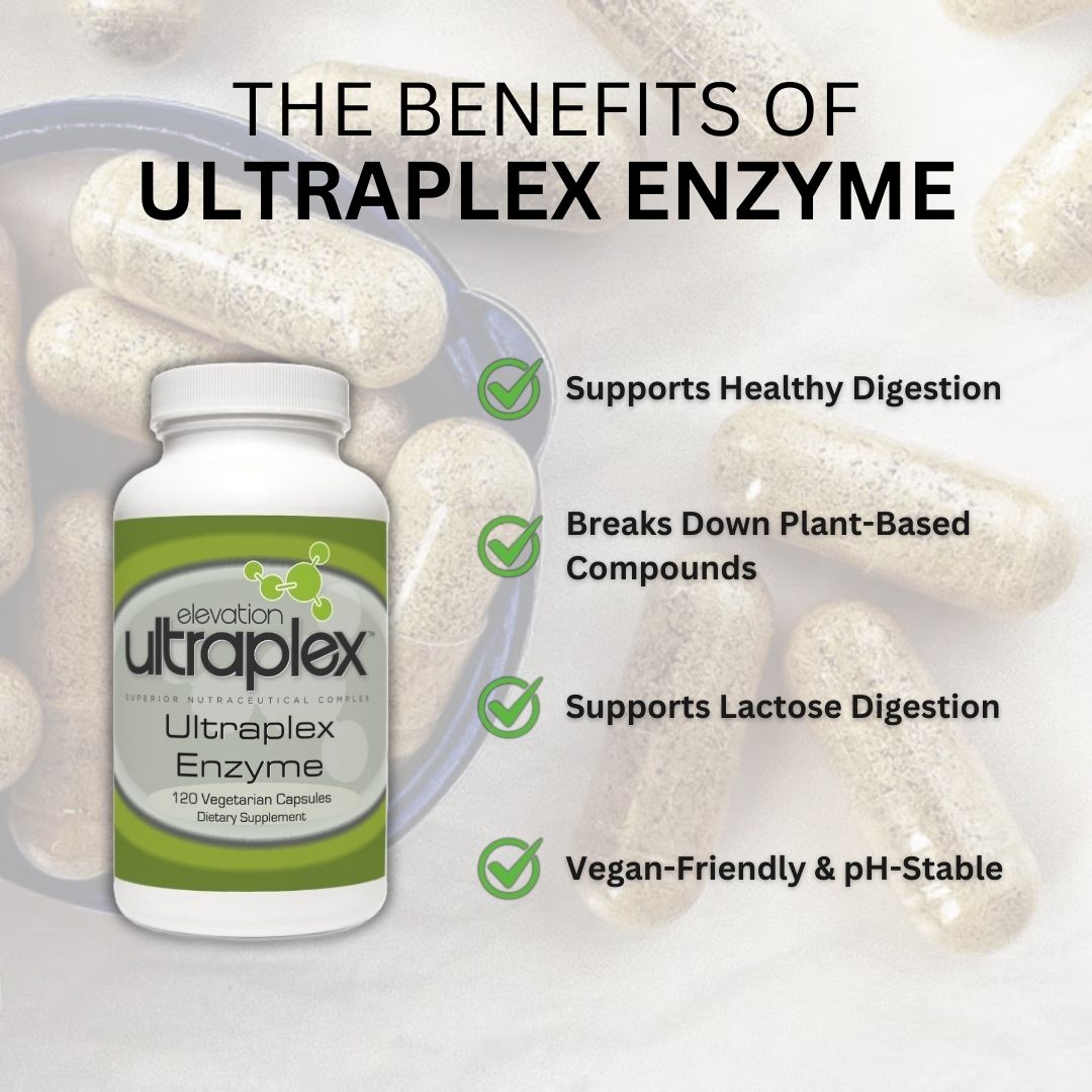 UltraPlex Enzyme 120 Vegetarian Capsules – Digestive Enzyme Support for Optimal Nutrient Absorption