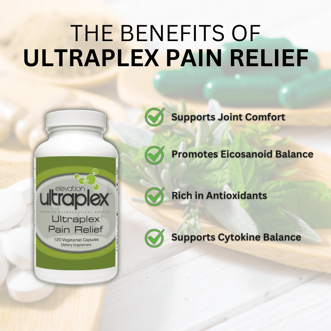 UltraPlex Pain Relief 120 Vegetarian Capsules – Natural Relief for Joint, Muscle & Nerve Pain