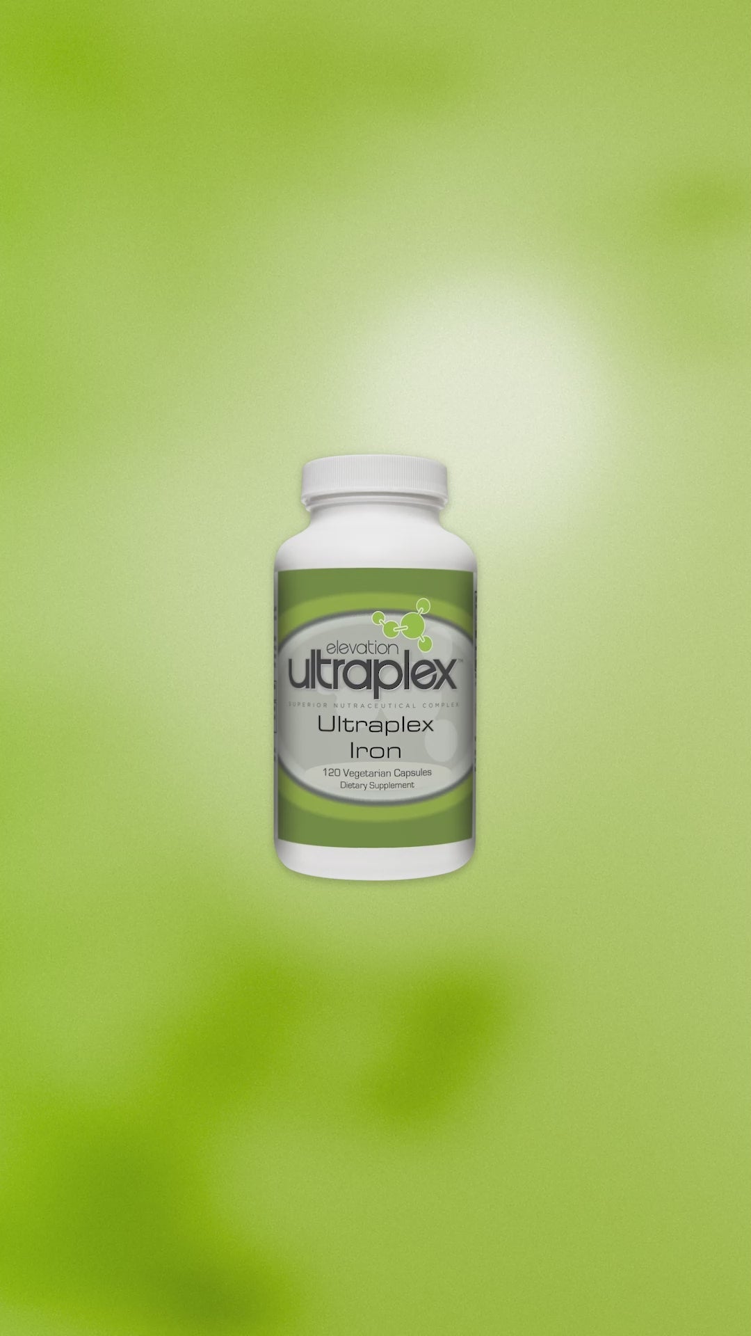 UltraPlex Iron (120 Vegetarian Capsules) – Natural Iron Supplement for Energy & Immune Support